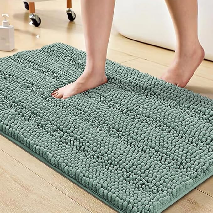 Turquoize Non Slip Shaggy Bath Rugs by Turquoize