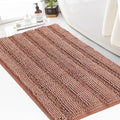 Turquoize Chenille Bath Rugs Shaggy Bathroom Rugs Non Slip Bath Mat by Turquoize