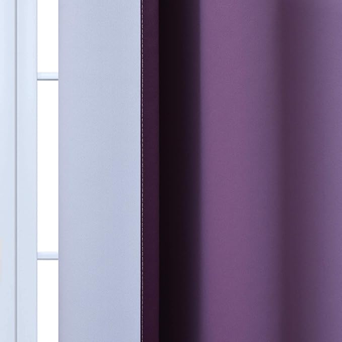 Yakamok Room Darkening Gradient Color Ombre Curtains, Light Blocking Thermal - Image 7