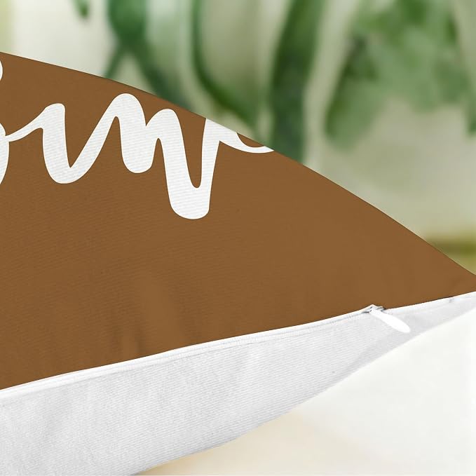 Hexagram Brown Geometric Pillow Covers 16x16 Set of 4, Decorative Outdoor - Image 5