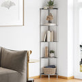 SUNMORY 5 Tier Corner Shelf Stand, Industrial 65" Corner Shelves Display Shelf by SUNMORY
