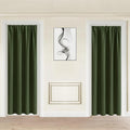 JIUZHEN Blackout Doorway Curtains 80 inch Length by JIUZHEN