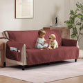 Soft Quilted Couch Cover with Pockets by Pamhaven