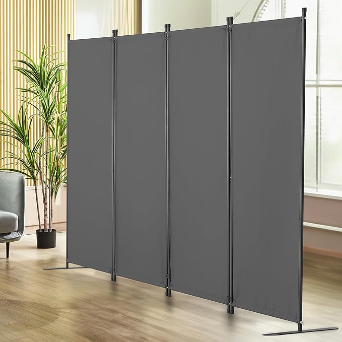 VEVOR Room Divider, 4 Panel Room Dividers and Folding Privacy Screens, Fabric - Image 8