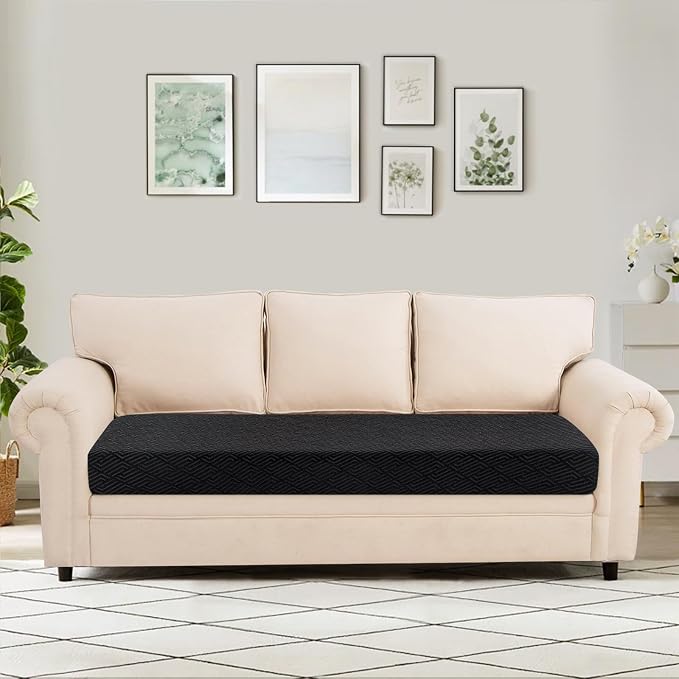SearchI Stretch Jacquard Sofa Couch Cushion Covers Replacement Reversible - Image 2