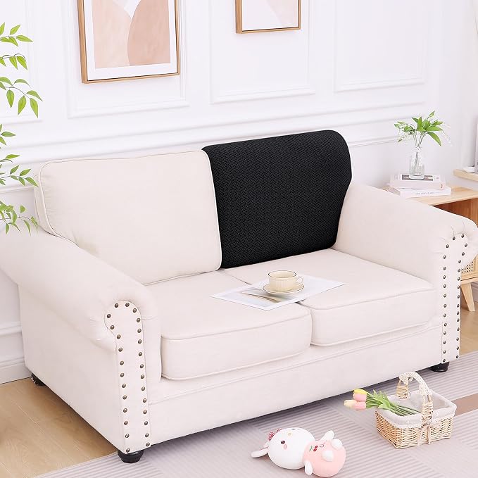 Smiry Waterproof Couch Cushion Covers, Stretch Jacquard Thick Sofa Cushion - Image 5