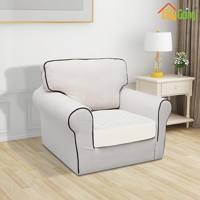 Easy-Going Waterproof Chair Cushion Cover, Non-Slip Leakproof Sofa Seat Cushion - Image 2