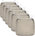 NettyPro Patio Chair Seat Cushion Covers Set 6, Waterproof Outdoor Furniture by NettyPro