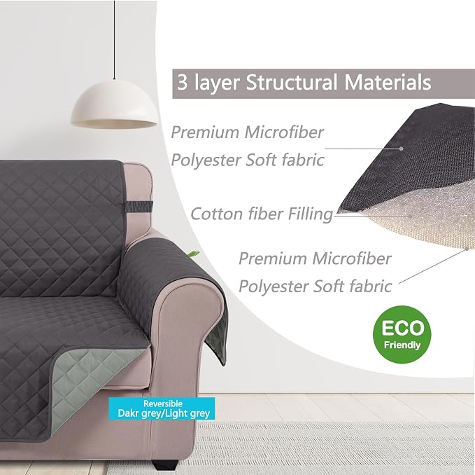 U-NICE HOME 4 Seater Sofa Cover 91 Inch Large Couch Covers - Image 4