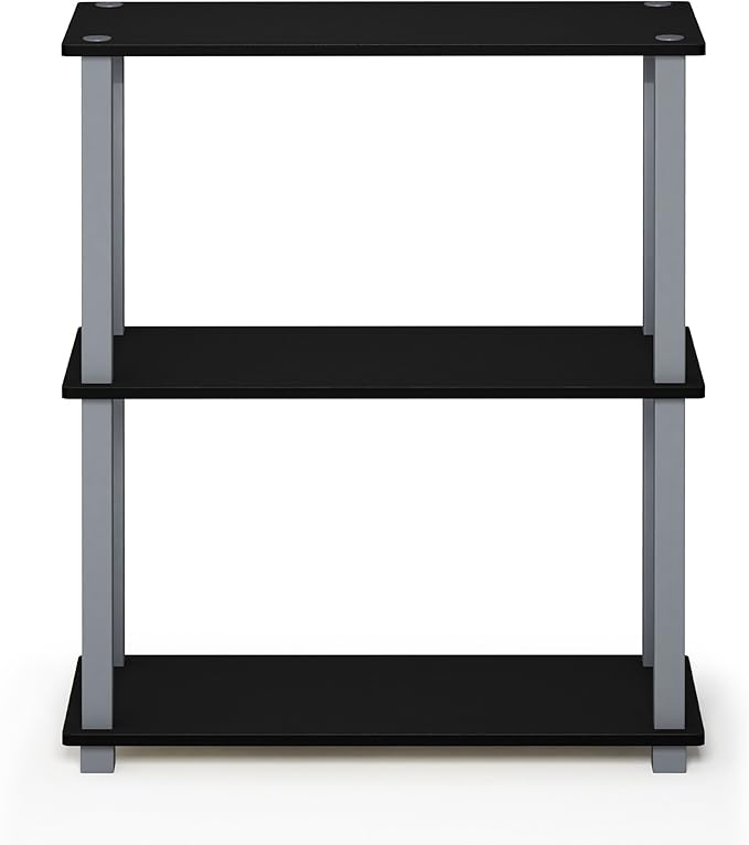 Furinno TURN-S-TUBE Storage Shelves Set of 2, 3-Tier Book Shelf, Corner Shelf - Image 8