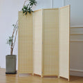 Furnnylane 4 Panel Bamboo Room Divider by Furnnylane