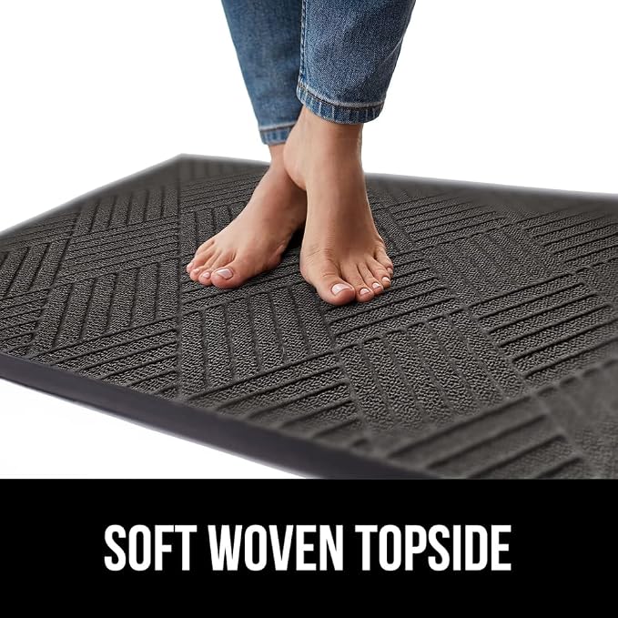 GORILLA GRIP 100% Waterproof All-Season WeatherMAX Doormat 35x23, US Designed - Image 7