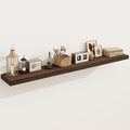 Solid Wood Floating Shelves for Wall 55"W x 8"D x 1.56"H Set of 1, Deep Wall by Marsmiles