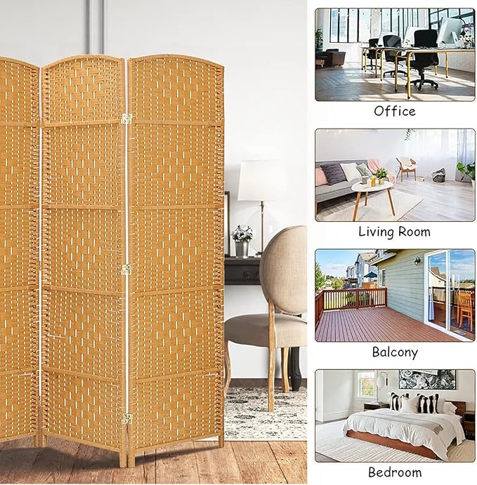 Rose Home Fashion Room Divider, 6 ft Tall Room Dividers and Folding Privacy - Image 5