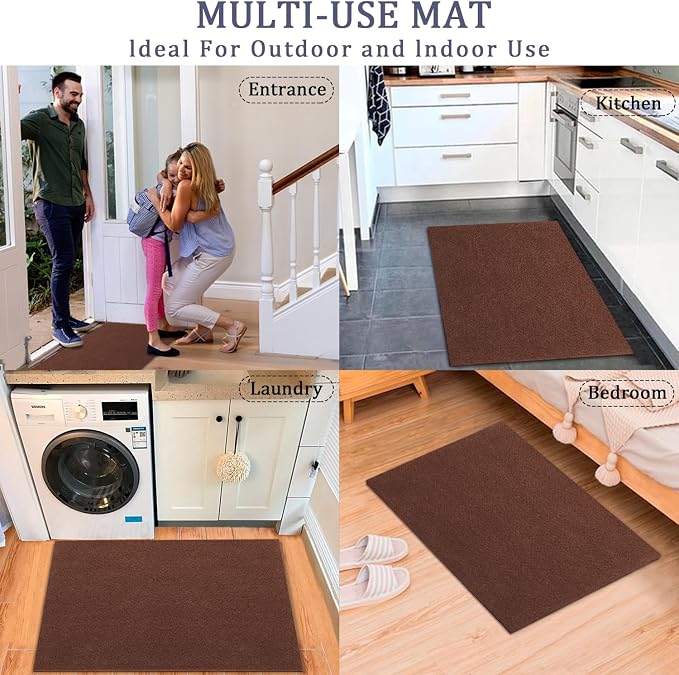 AAZZKANG Blank Doormat Outdoor Entrance Non Slip Front Door Mat 2-Pack Ultra - Image 6