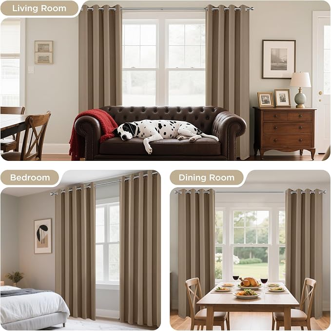 Joydeco Blackout Curtains 84 Inch Length 2 Panels Set, Thermal Insulated Long - Image 6