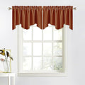 NICETOWN Burnt Orange Curtain Valance by NICETOWN