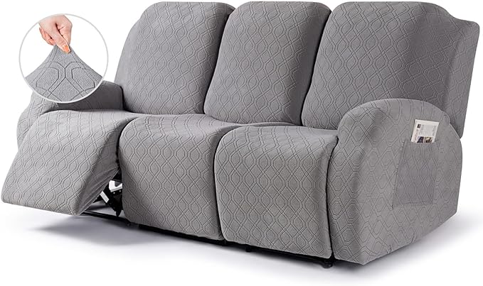 VANSOFY Recliner Cover, 3-Pieces Stretch Reclining Couch Covers by VANSOFYFURNITURECOVERS