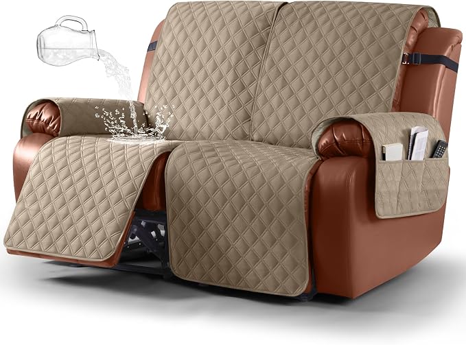 Ruaozz Waterproof Recliner Sofa Covers, 1-Piece Couch Covers by RuaozzFurnitureCovers