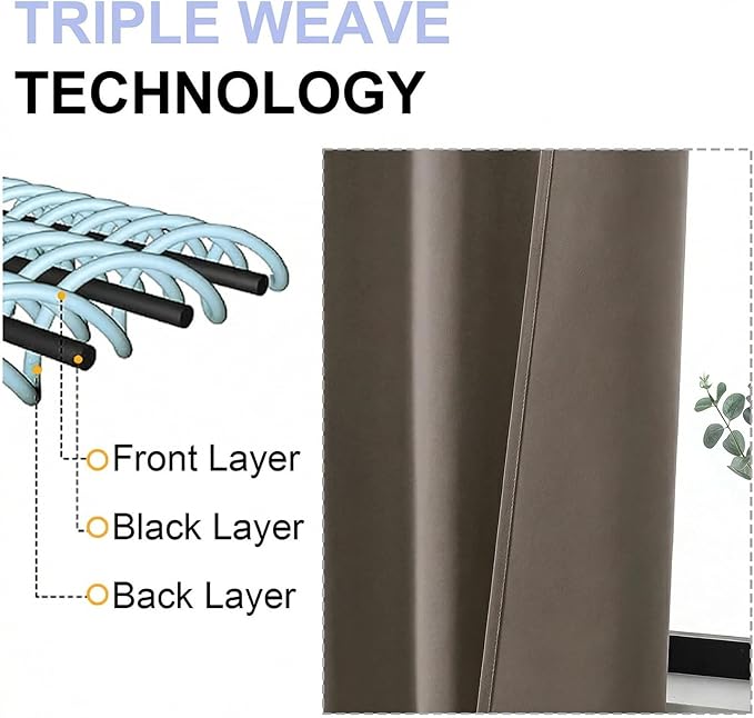 Simplebrand Latte Blackout Curtains - Image 5