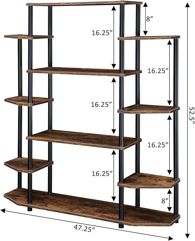 Convenience Concepts Designs2Go No Tools Wall Unit Bookshelf 47.25" - Image 5