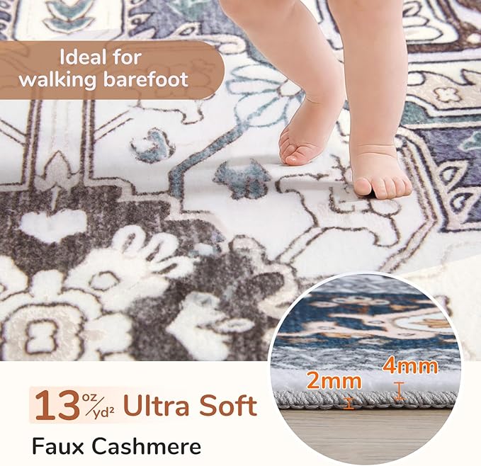 OPPODREAM Soft Area Rugs 5x7, 5x7 Washable Rug - Image 2