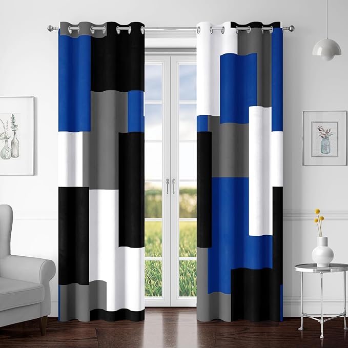 Tyrot Royal Blue 100% Blackout Curtains by TyrotHomeDecor