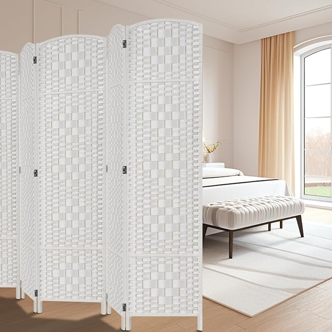 Rose Home Fashion Room Divider, 6 ft Tall Room Dividers and Folding Privacy - Image 2