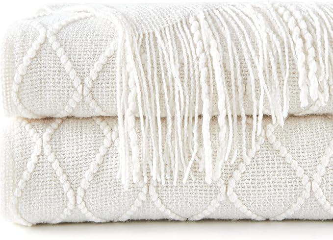 inhand Knitted Throw Blankets for Couch and Bed, Soft Cozy Knit Blanket - Image 9