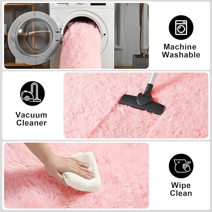Merelax Modern Soft Fluffy Small Shaggy Rug - Image 5