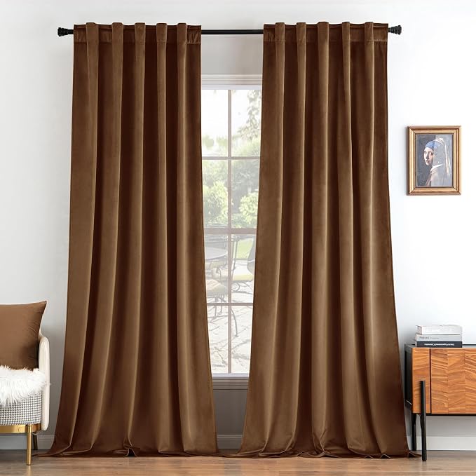 MIULEE Velvet Curtains 90 inches by MIULEE