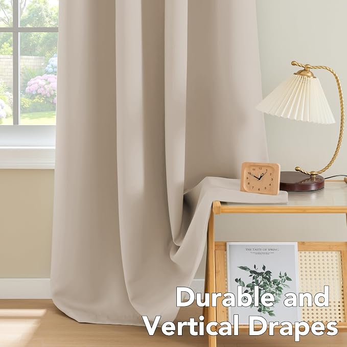 H.VERSAILTEX Blackout Window Curtain Panels Thermal Insulated Room Darkening - Image 8