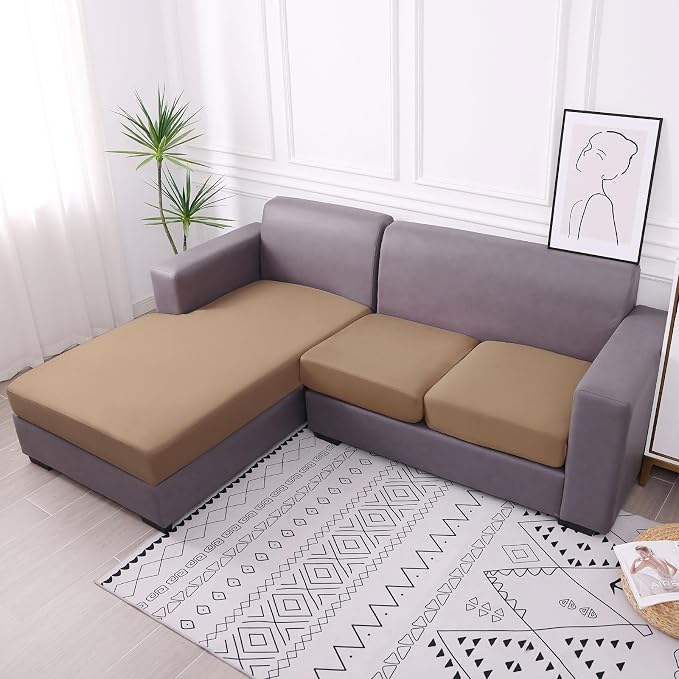 hyha Waterproof Couch Cushion Covers, Sectional Sofa Slipcovers Washable - Image 7