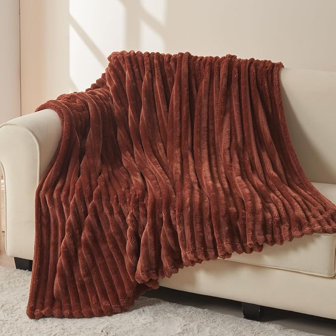 NEWCOSPLAY Super Soft Throw Blanket Coffee Premium Silky Flannel Fleece 3D - Image 3