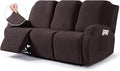 VANSOFY Recliner Sofa Covers, 3-Pieces Stretch Reclining Couch Covers by VANSOFYFURNITURECOVERS