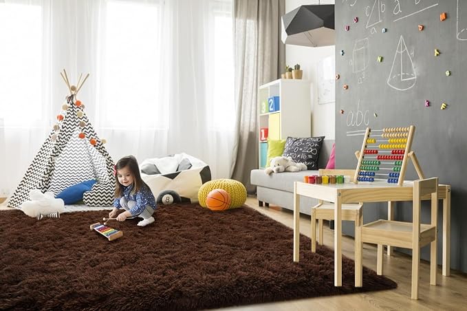 TWINNIS Super Soft Shaggy Rugs Fluffy Carpets, 9x12 Feet, Indoor Modern Plush - Image 4