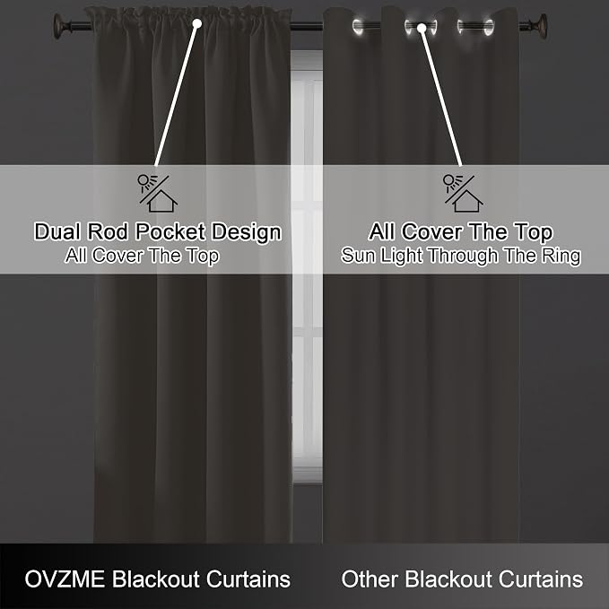 OVZME Extra Long 10 FT Blackout Curtains - Image 6