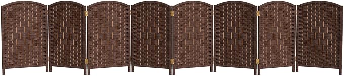 Red Lantern 2 ft. Short Diamond Weave Fiber Folding Screen by RedLantern