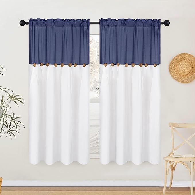 FRAMICS Farmhouse Cotton Linen Curtains - Image 2