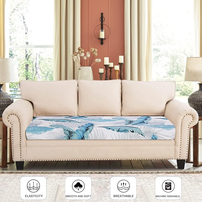 SearchI Stretch Printed Sofa Couch Cushion Covers Replacement Chair Cushion - Image 2