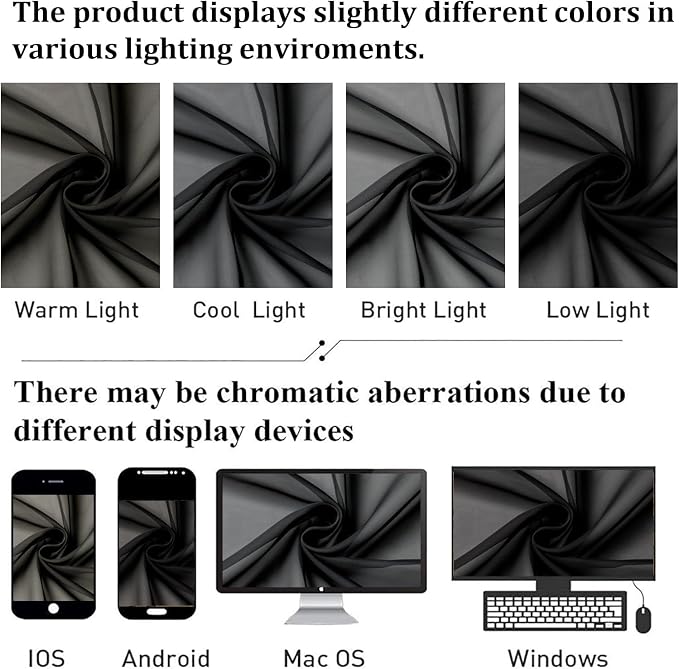 Lecloud Black Sheer Curtains 84 Inches Long 2 Panels, Balance Light & Privacy - Image 5