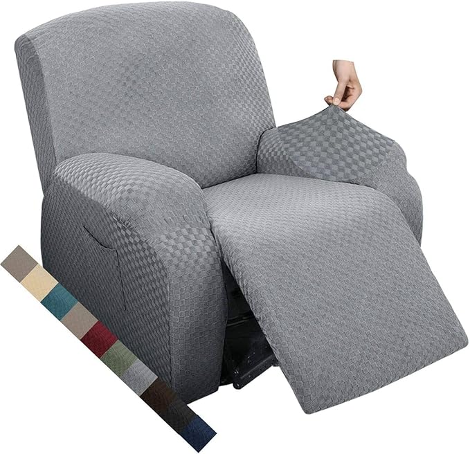 MAXIJIN Oversized Recliner Covers That Stay in Place 4 Pieces Stretch Large by MAXIJIN
