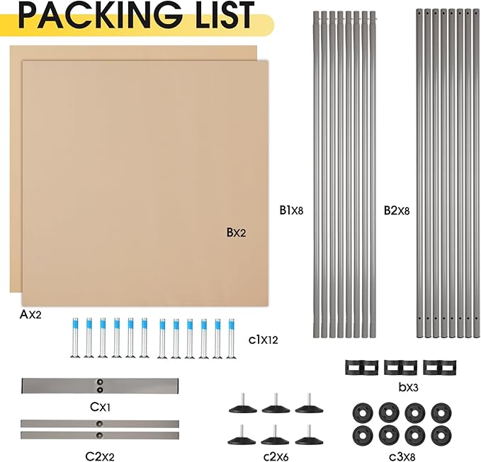 Rantila 2 Large Panels Room Divider, Portable Office Divider, Convenient Movable - Image 7