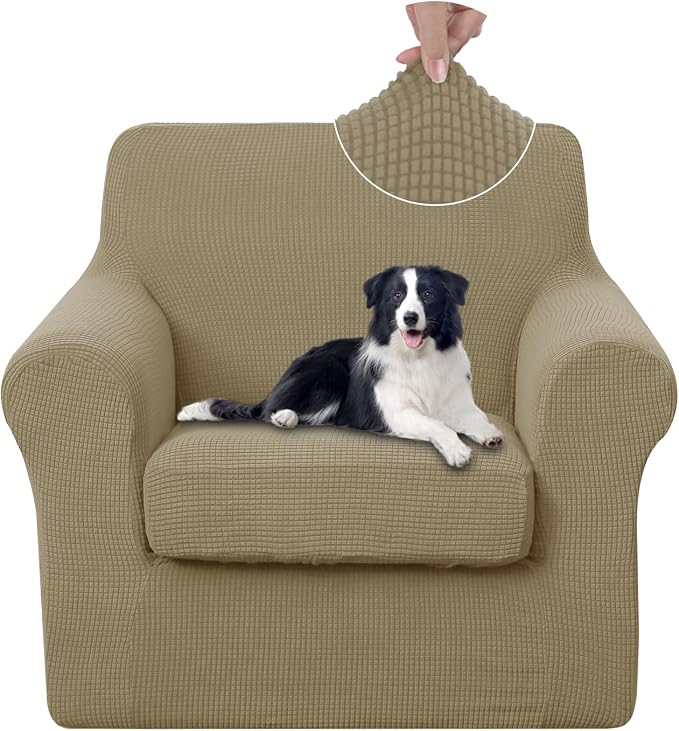 U-NICE HOME 2 Pieces Chair Covers Stretch Couch Cover Sofa Cover Washable Chair by U-NICEHOME
