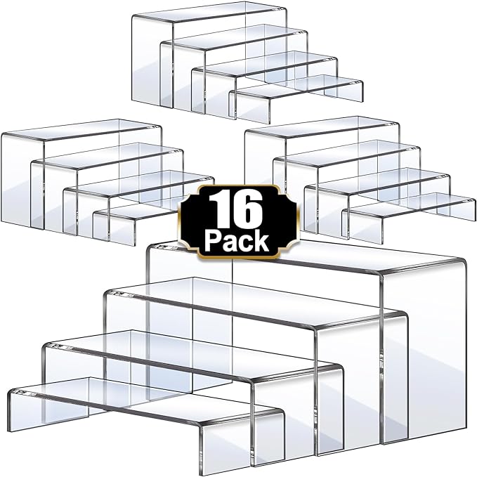 Aheroi Display Risers, Rectangular Acrylic Risers by Aheroi