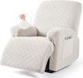 VANSOFY Oversized Recliner Chair Cover, 4-Pieces Stretch Recliner Covers by VANSOFYFURNITURECOVERS