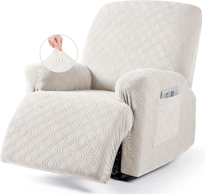 VANSOFY Recliner Chair Cover, 3-Pieces Stretch Recliner Covers by VANSOFYFURNITURECOVERS