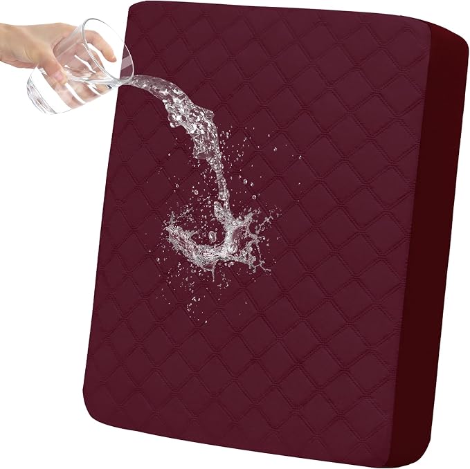 Easy-Going Waterproof Chair Cushion Cover, Non-Slip Leakproof Sofa Seat Cushion by Easy-Going