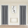 JIUZHEN Blackout Doorway Curtains 80 inch Length by JIUZHEN
