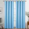 Diraysid Sky Blue Grommet Blackout Curtains by Diraysid%2C+refresh+your+life